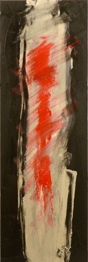 Penn Young, Corpus Christi, oil on panel, 24" x 8", 2013.