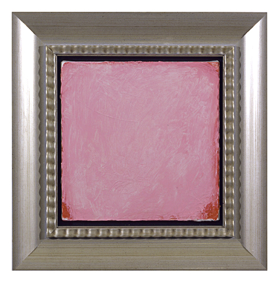 Penn Young, Waiting for Godot, oil on canvas, faux silver gilt frame, 19 1/2" x 19 1/4" x 3", 2005.