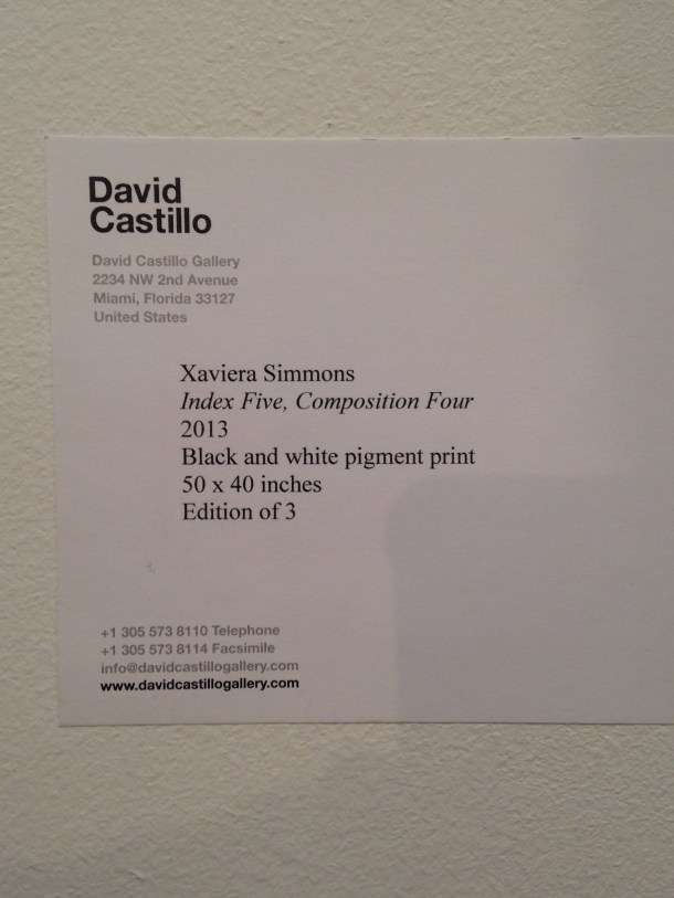 Xaviera Simmons, David Castillo Gallery, NADA NY