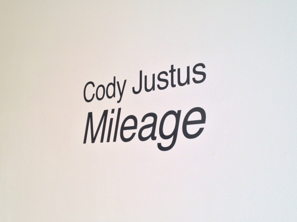 Cody Justus, Mileage, Hallway Gallery