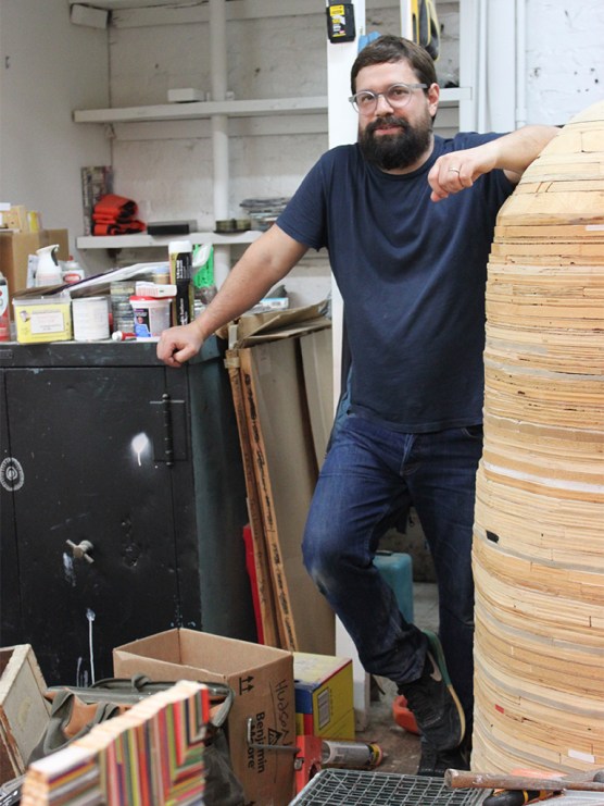 Damien Hoar de Galvan, studio view