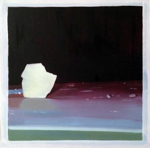 Brad Nelson, The Construction of Believable Things #11, oil on panel, 10 x 10 in, 2014.