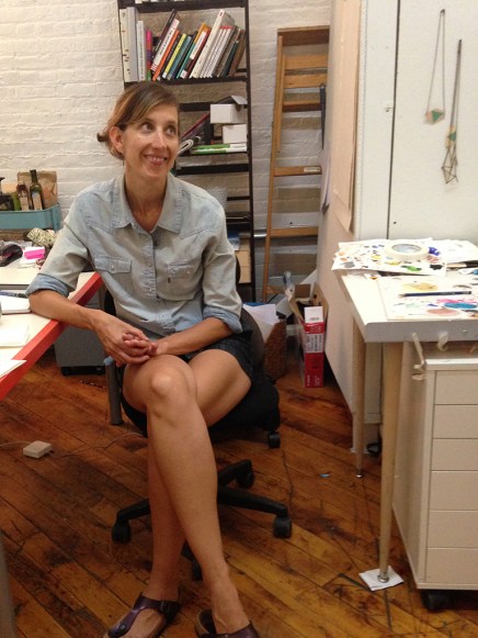 Sara Jones in her studio