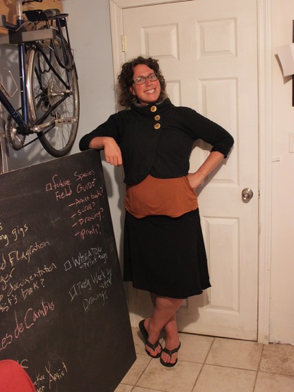 Andi Sutton in her studio